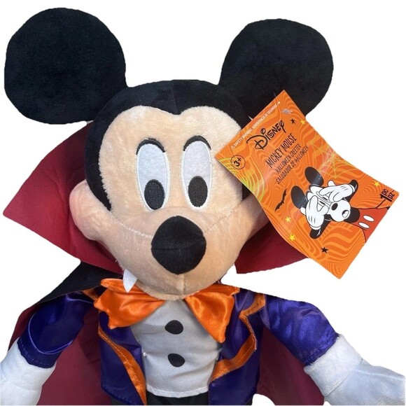 Disney Halloween Decor Mickey & Minnie Plush Set “Dracula & Witch” 22” Greeters - Picture 7 of 11